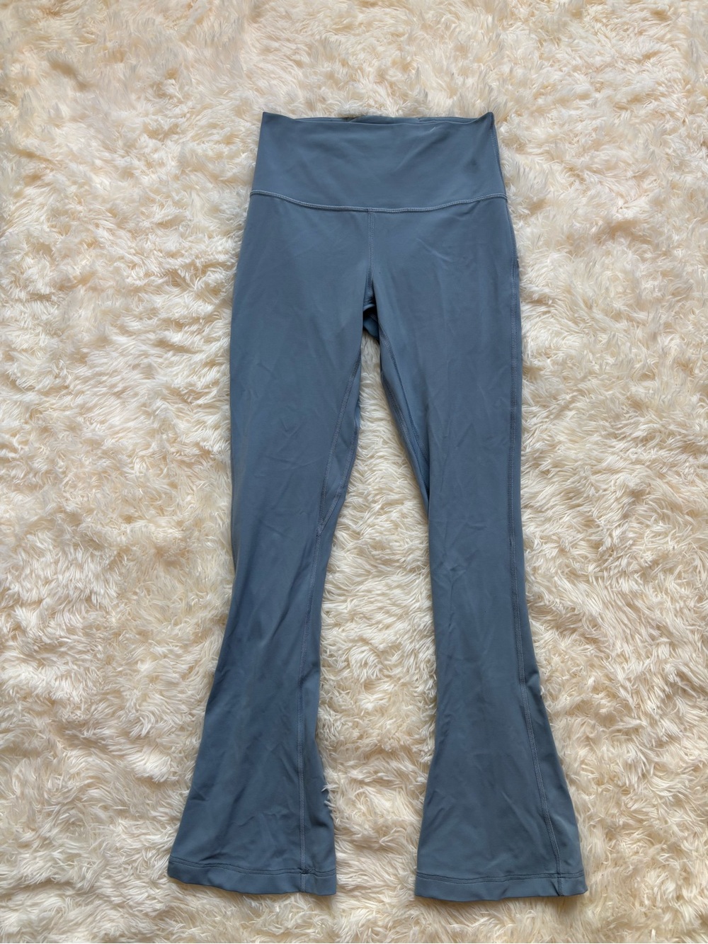 Lululemon Flare Leggings Slate Blue Size 6 High Rise Womens